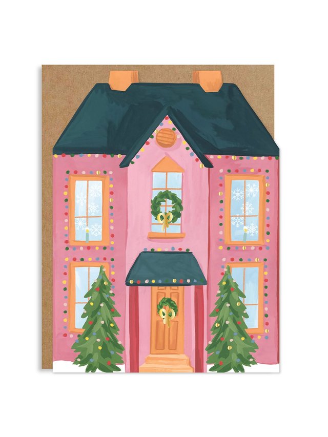 Holiday Village Specialty Greeting Card Set, 3 of 6