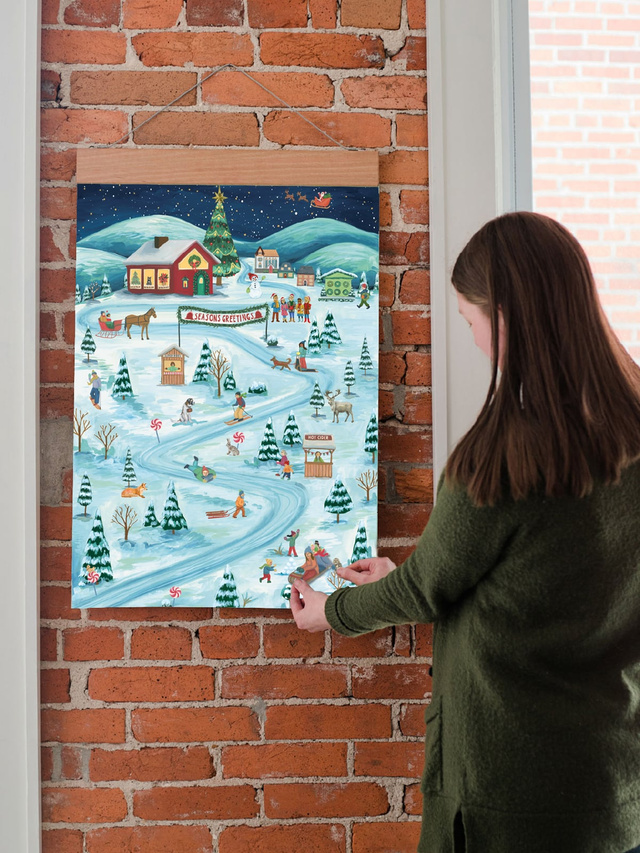 Christmas Countdown XL Advent Calendar - Winter Slopes, 1 of 4