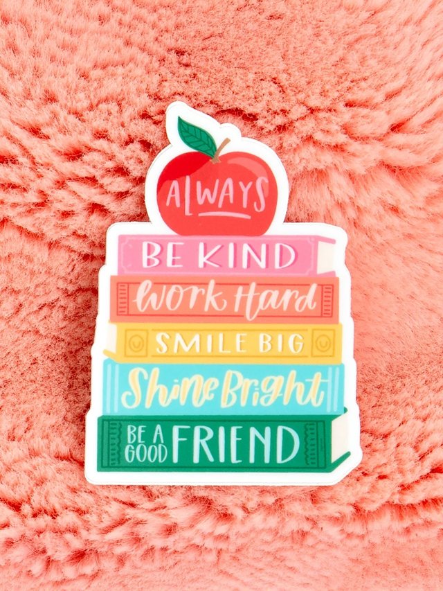 Affirmations Book Stack Decal Sticker, 2 of 3