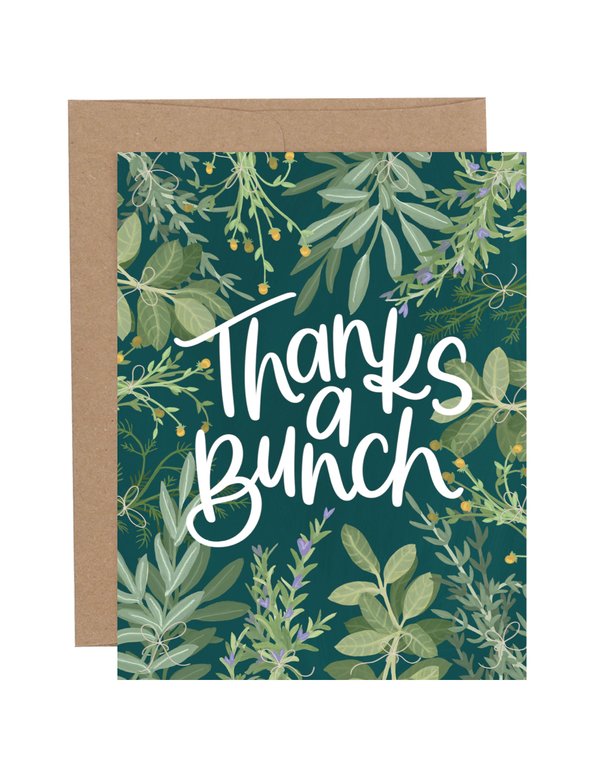 Herb Thanks Greeting Card, 1 of 1