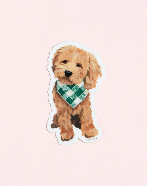 Golden Doodle Decal Sticker, 1 of 2