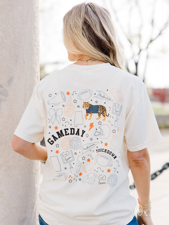 Auburn Football Game Day Tee - Ivory, 1 of 7