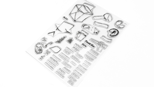 Stamp Set : 6×8 Fortune Cookies, 2 of 3