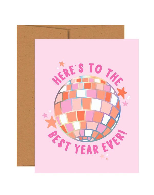Here's to the Best Year Ever Greeting Card, 1 of 1