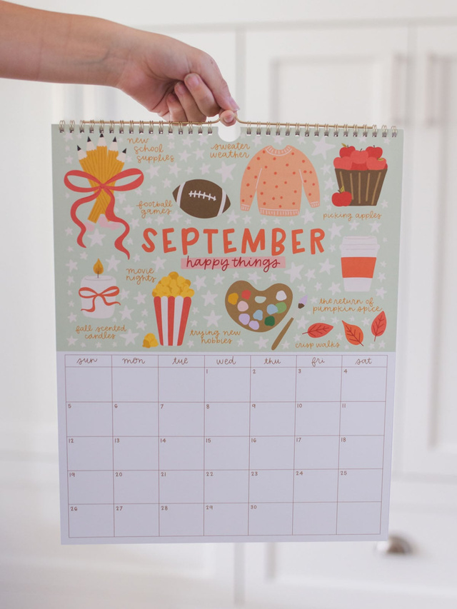 Year of Happy 2027 Spiral Hanging Wall Calendar, 4 of 10