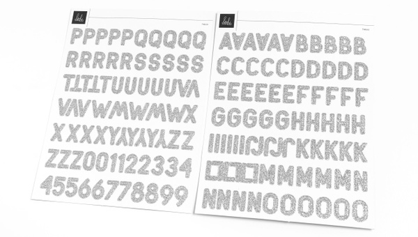 Weekender 6×8 Glitter Alphabet Stickers, 2 of 2
