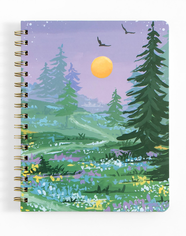 Twilight Garden Spiral Notebook, 4 of 4