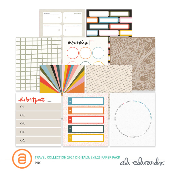 Travel Collection 2024 Digital 7×8.25 Paper Pack, 1 of 1