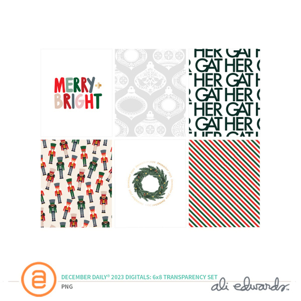 December Daily® 2023 Digital 6×8 Transparency Set, 1 of 1