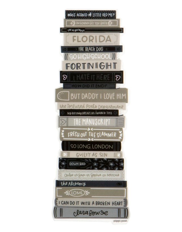 Poetry Book Stack Transparent Bookmark, 1 of 2