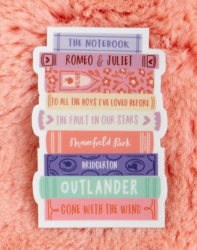 Romance Novels Decal Sticker, 1 of 2