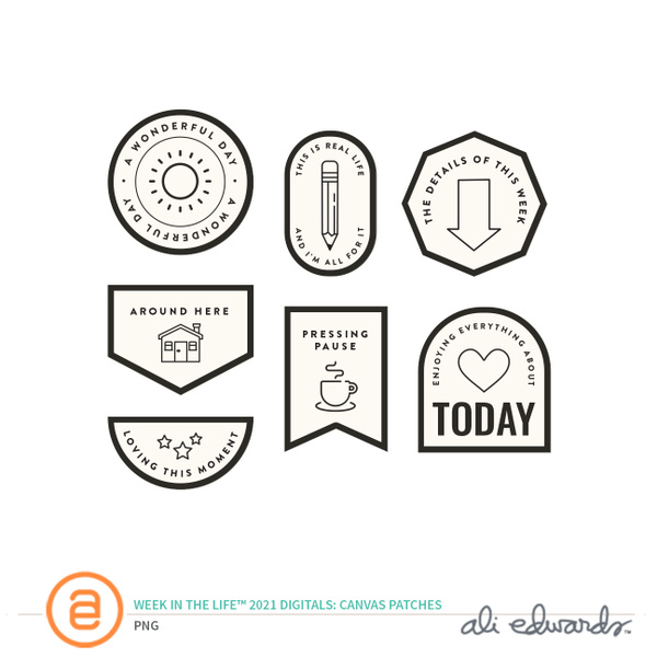 Week In The Life™ 2021 Digital Canvas Patches, 1 of 1