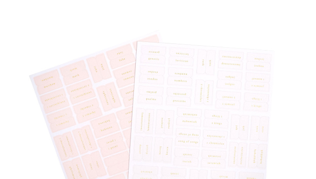Bible Tabs - Pink and Cream, 2 of 6