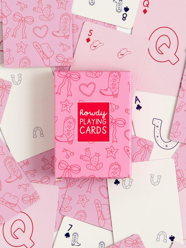 Howdy Cowgirl Western Doodles Deck of Playing Cards, 3 of 3