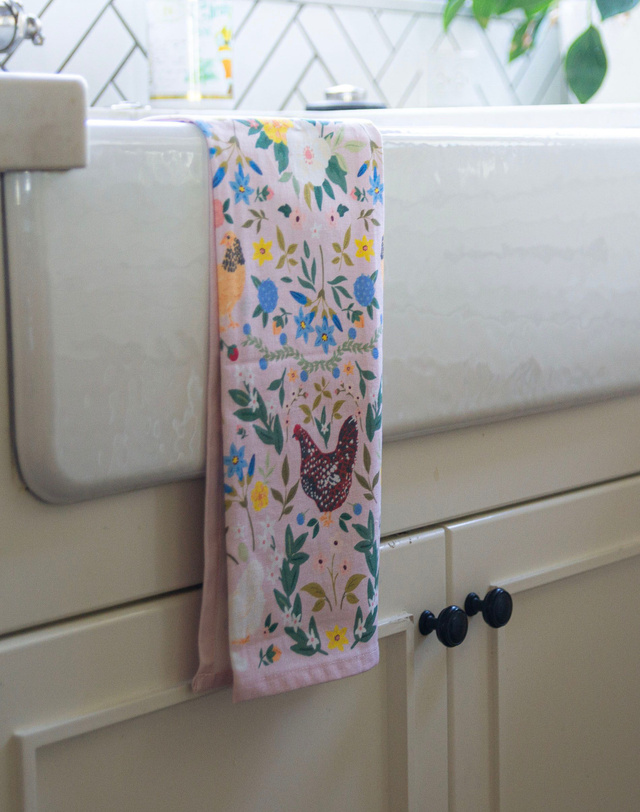Chickens & Flowers Tea Towel, 2 of 7