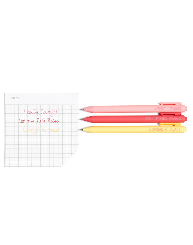 Howdy Cowgirl Pen Set, 3 of 3