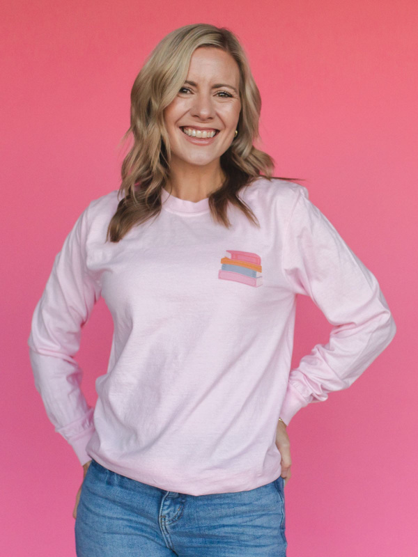 Get Lost In A Book Long-Sleeve Tee - Blossom, 2 of 4