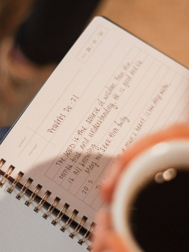 Navy Bible Study Spiral Notebook, 12 of 13