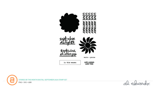 September 2026 3×4 Digital Stamp Set, 1 of 1