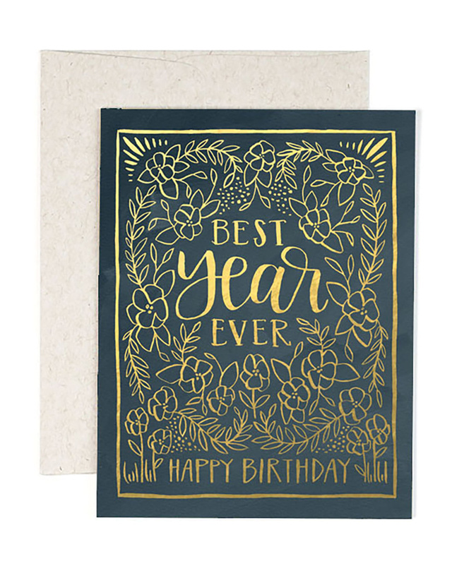 Best Year Ever Birthday Greeting Card, 1 of 1