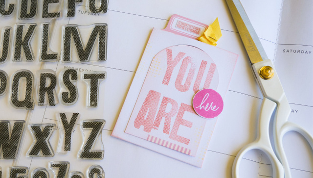 Stamp Set : 6×8 Textured Alphabet, 6 of 6