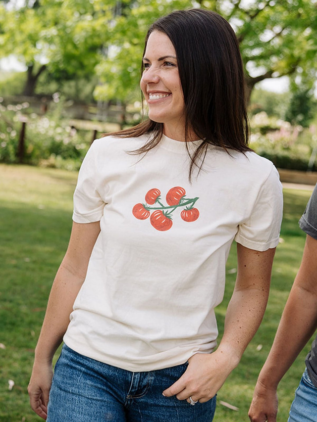 Tomato Bunch Tee - Ivory, 2 of 5