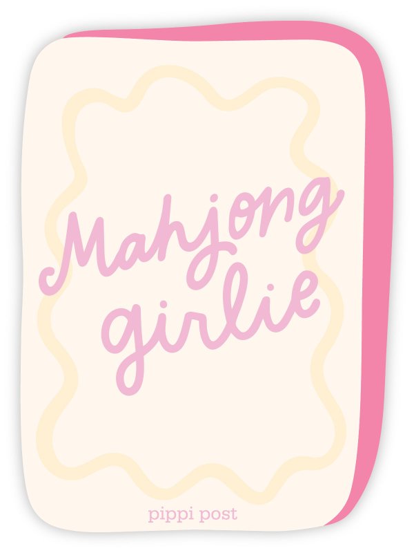 Mahjong Girlie Decal Sticker, 2 of 2