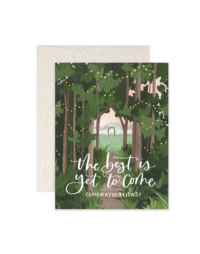 Wedding Woods Greeting Card, 1 of 1