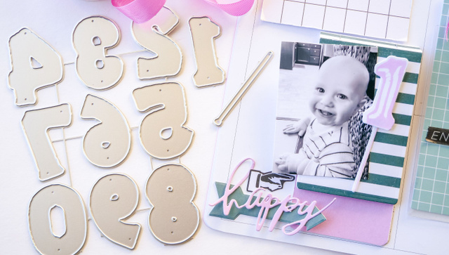 Metal Die Set - Balloon Numbers, 3 of 3