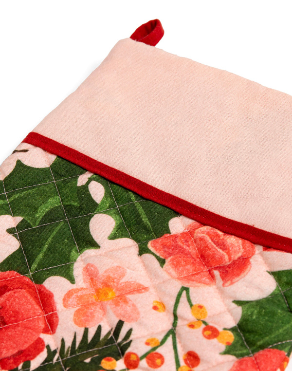 Yuletide Blooms Poinsettia Christmas Stocking, 3 of 3