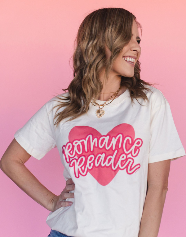 Romance Reader Tee - Ivory, 3 of 4