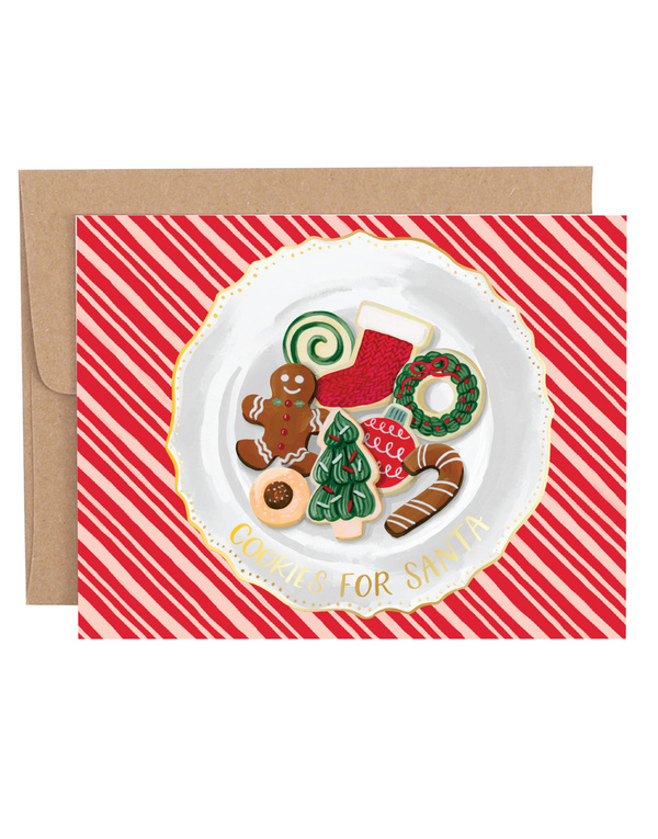 Santa's Cookies Christmas Greeting Card, 1 of 1