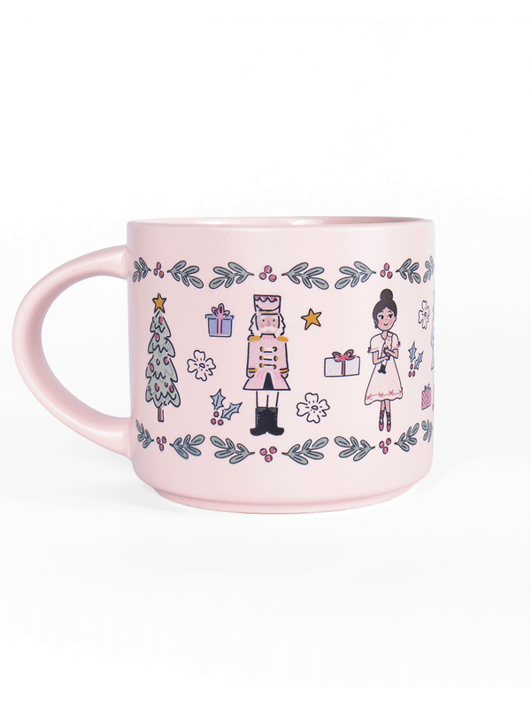 The Nutcracker Large Pink Ceramic Christmas Mug, 4 of 4
