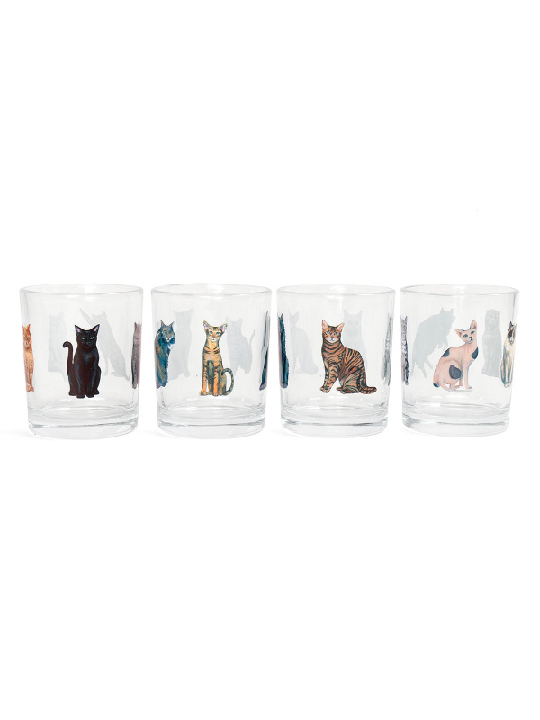 Feline Friends Cats 7.5oz Short Juice Glass Set, 3 of 3