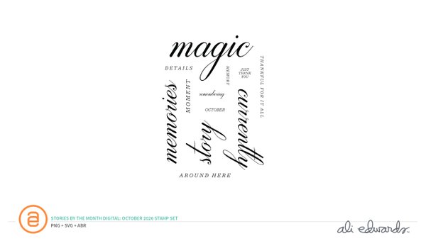 October 2026 3×4 Digital Stamp Set, 1 of 1