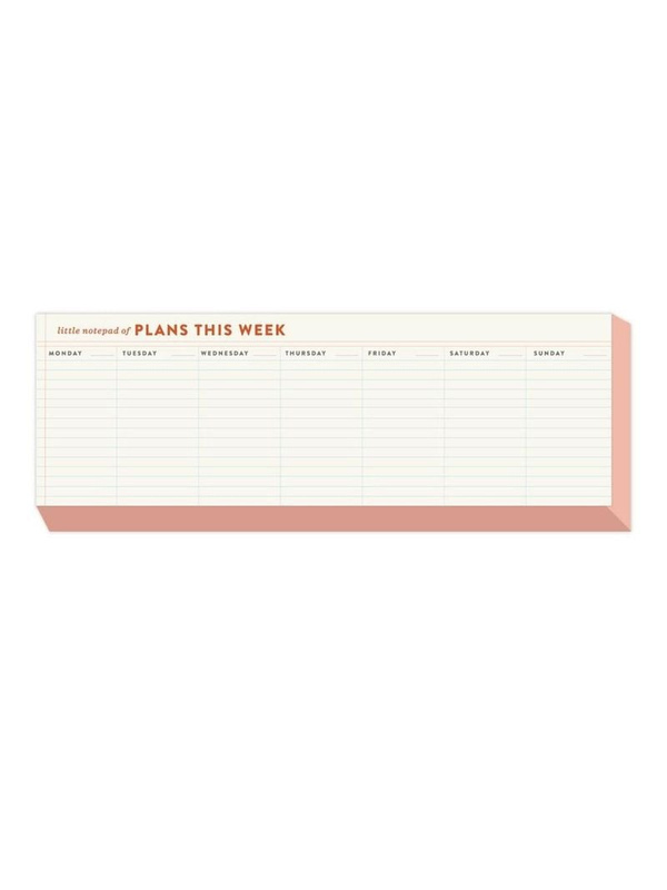 The Plans This Week Notepad, 1 of 3