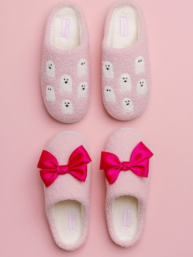 Ghosts Affirmations Halloween Women's Plush House Slippers, 4 of 5