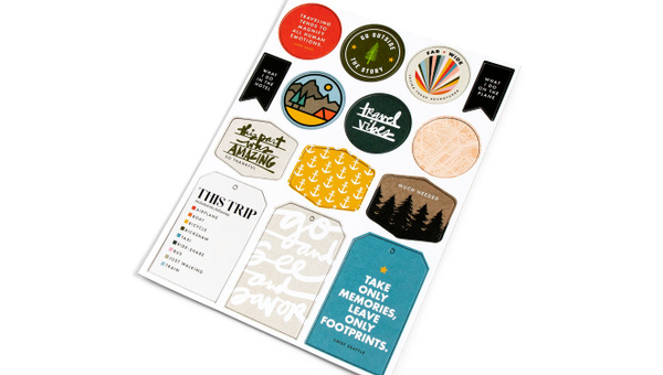 Travel Vibes Chipboard Sheet, 2 of 2