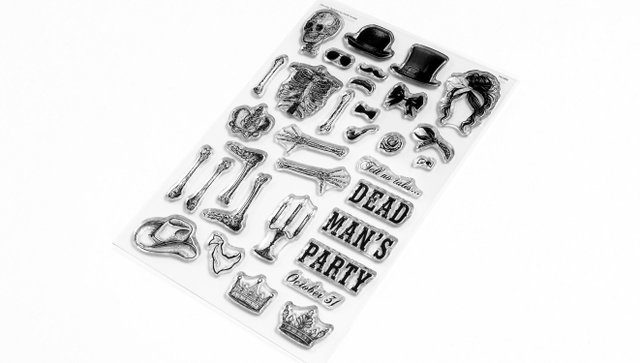Stamp Set : 6×8 Ghost Stories Dancing Skeleton, 2 of 4