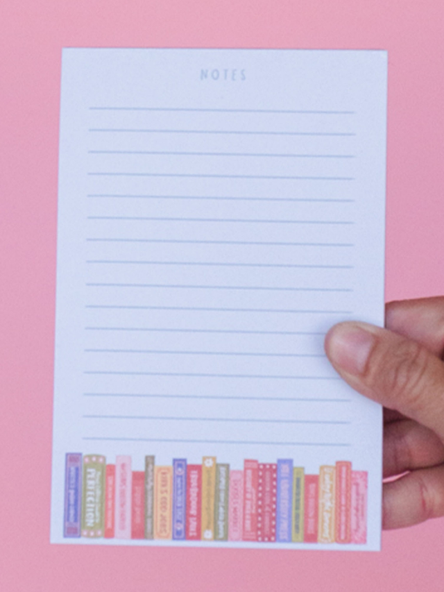 Stars Hollow Bookshelf 4×6 Notepad, 1 of 2