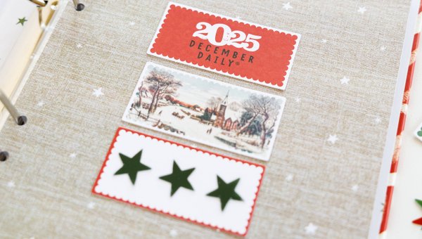 December Cardstock Scallop Label Pack, 3 of 3