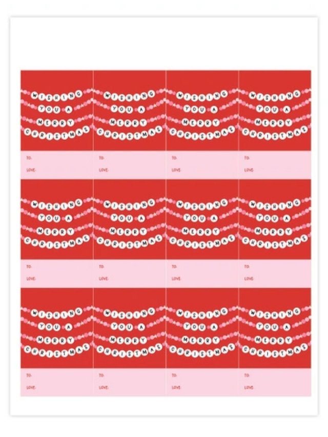 Digital Holiday Gift Tags, 1 of 1