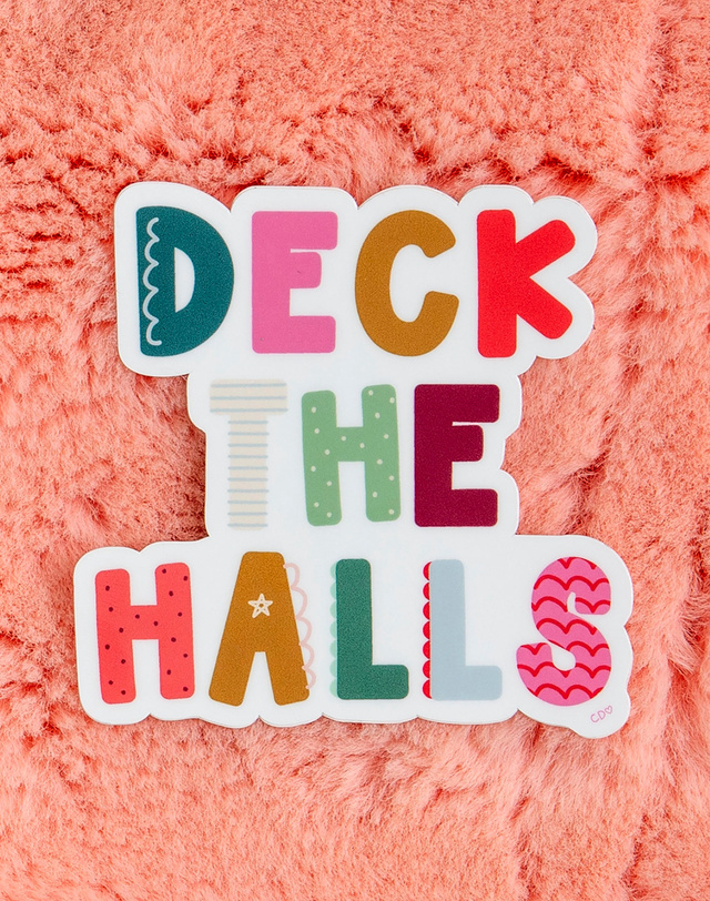 Deck the Halls Decal Sticker, 3 of 3