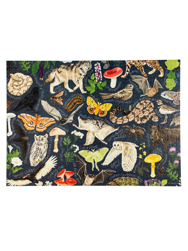 Midnight Flora & Fauna - 1000 Piece Jigsaw Puzzle, 6 of 8