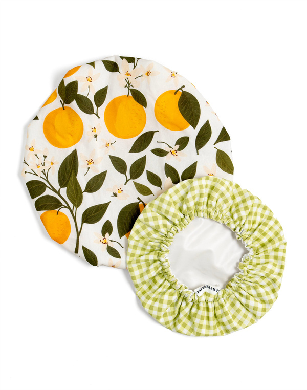 Orange Orchard Bowl Cover Set, 2 of 3