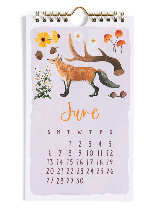 2027 Flora & Fauna Petite Hanging Wall Calendar, 3 of 6