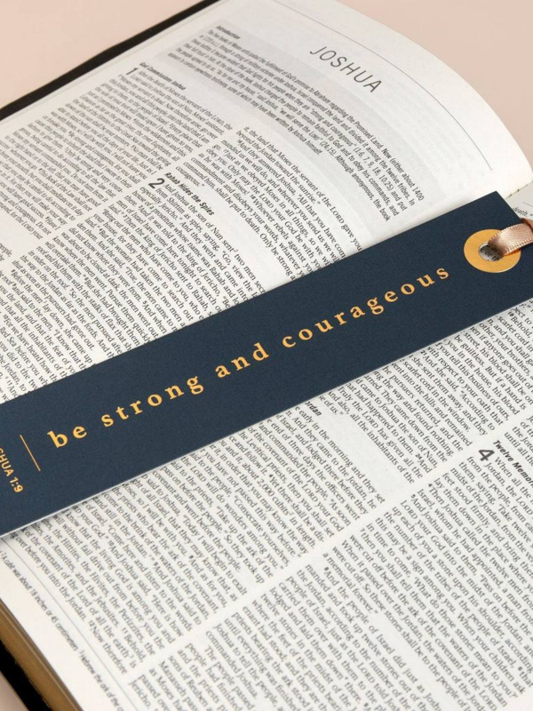 Be Strong And Courageous Scripture Bookmark, 2 of 2