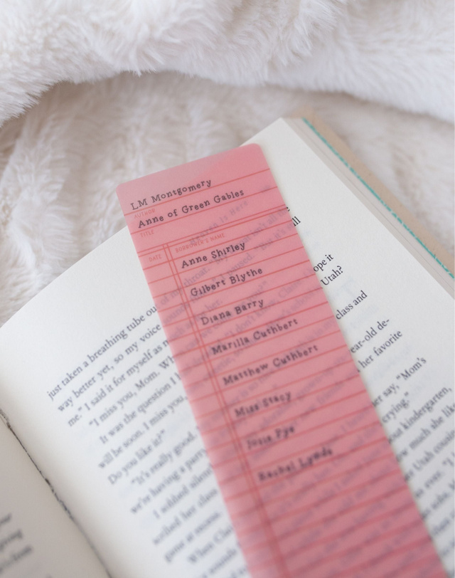 Anne Of Green Gables Library Check Out Transparent Bookmark, 2 of 4