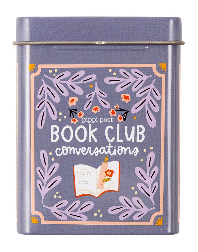 Book Club Reading Conversation Game - Deck of Cards + Storage Tin, 6 of 8