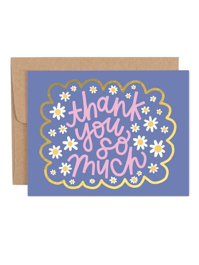 Thank You So Much Daisies Greeting Card, 1 of 1